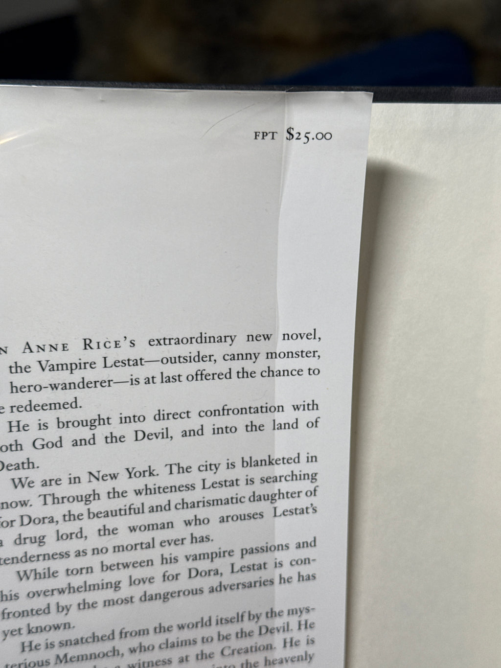 Memnoch the Devil – Anne Rice | First Edition 1995 Hardcover w/ Dust Jacket | Vampire Chronicles