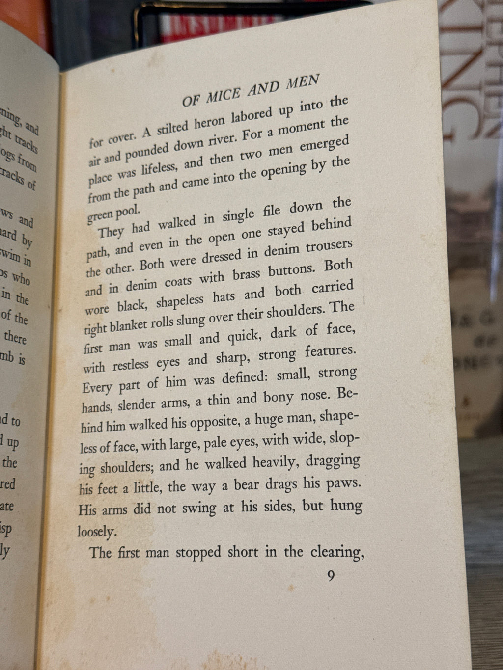 Of Mice and Men by John Steinbeck — Third Printing of the First Edition (1937, Covici Friede, New York)