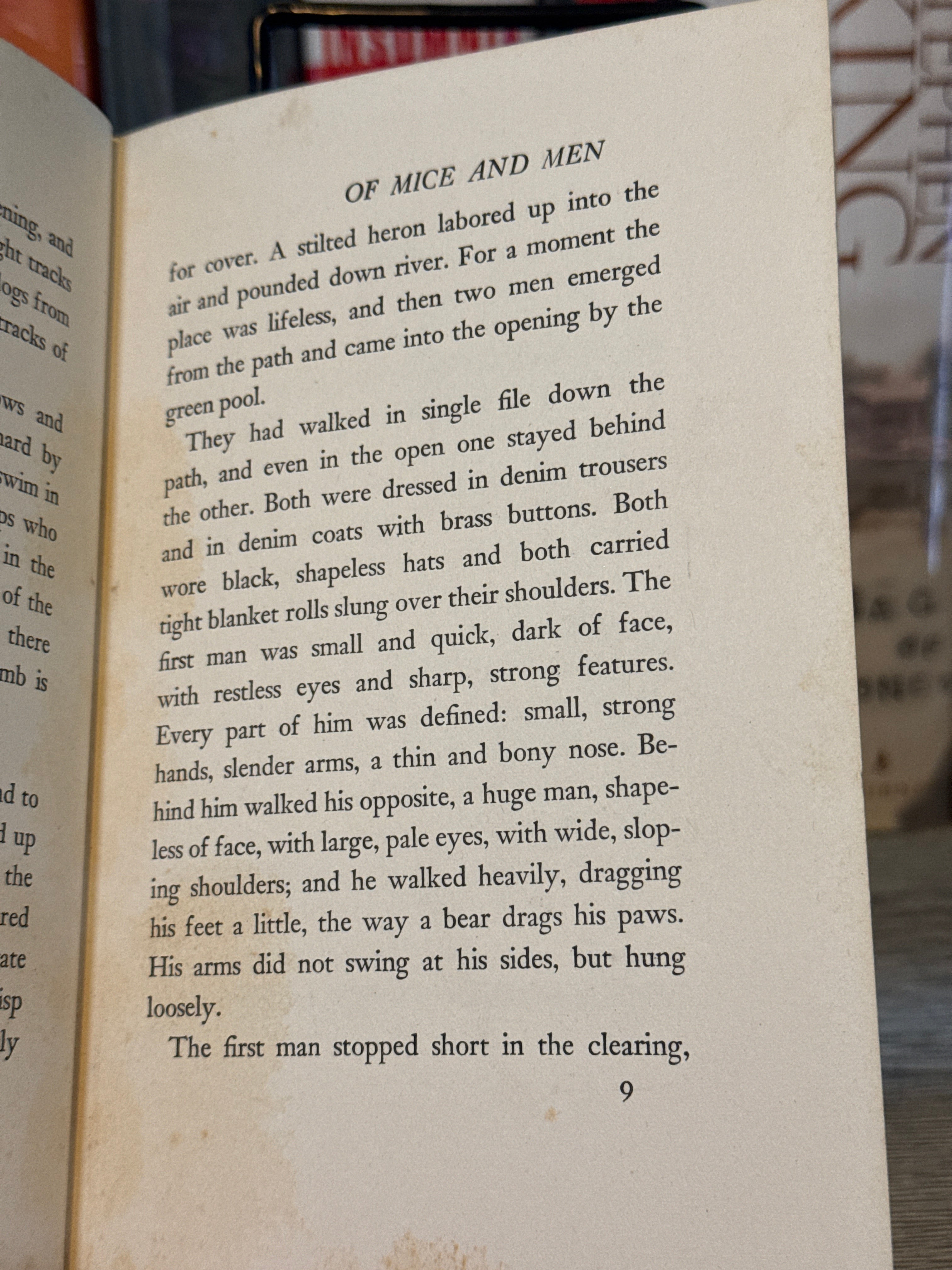 Of Mice and Men by John Steinbeck — Third Printing of the First Edition (1937, Covici Friede, New York)