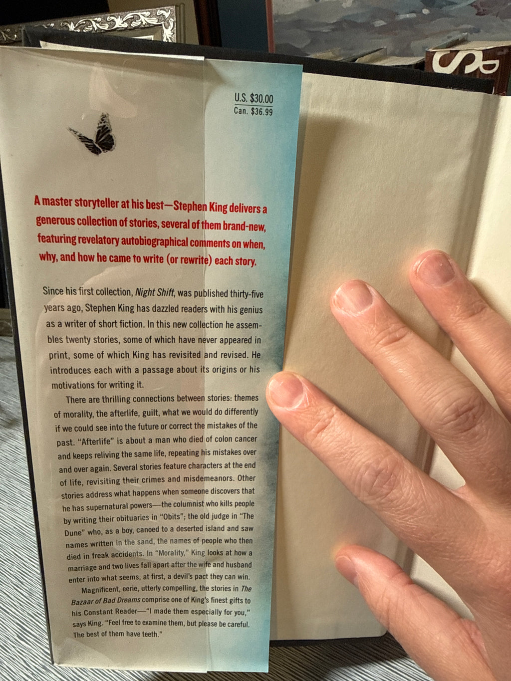 The Bazaar of Bad Dreams – Stephen King (First Edition, 2015, Scribner) Hardcover Short Story Collection, Unread Copy