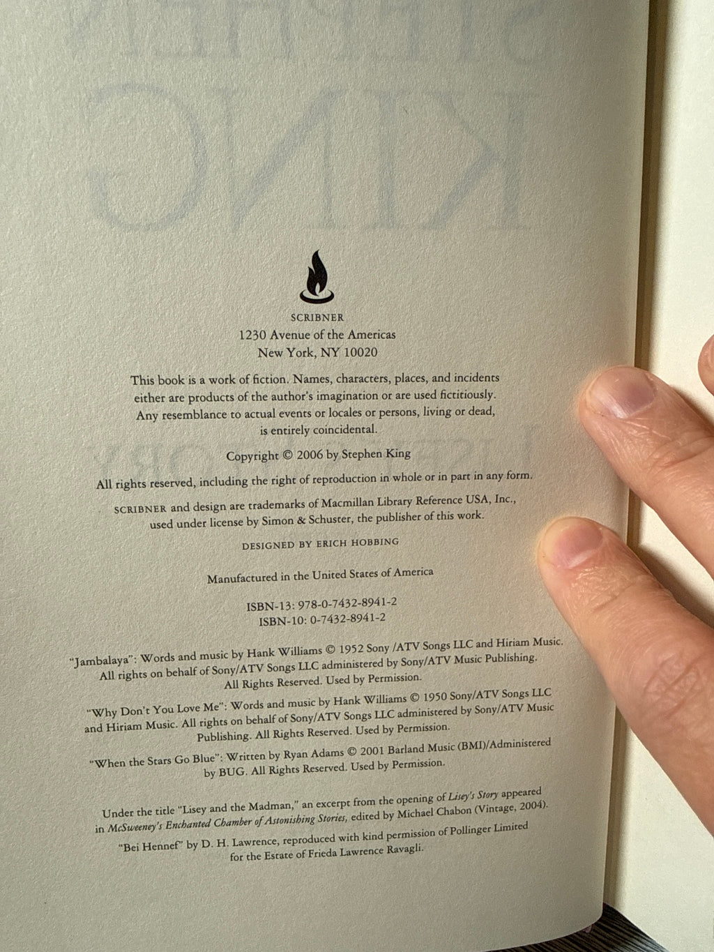 Lisey’s Story - Stephen King - First Edition Hardcover (2006) with Original Dust Jacket | Scribner