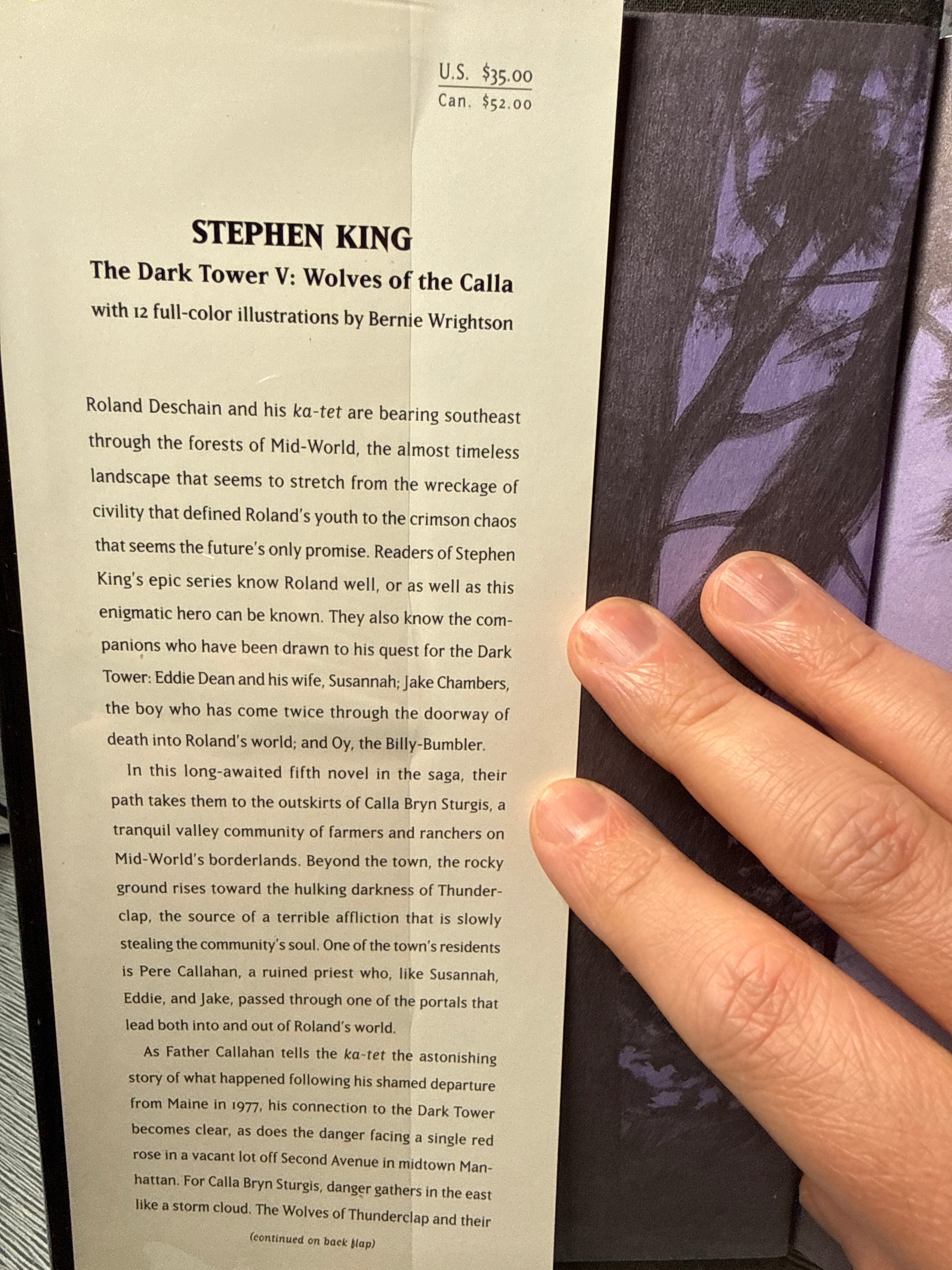 Wolves of the Calla – Stephen King (First Trade Edition 2003 Hardcover), Unread Copy
