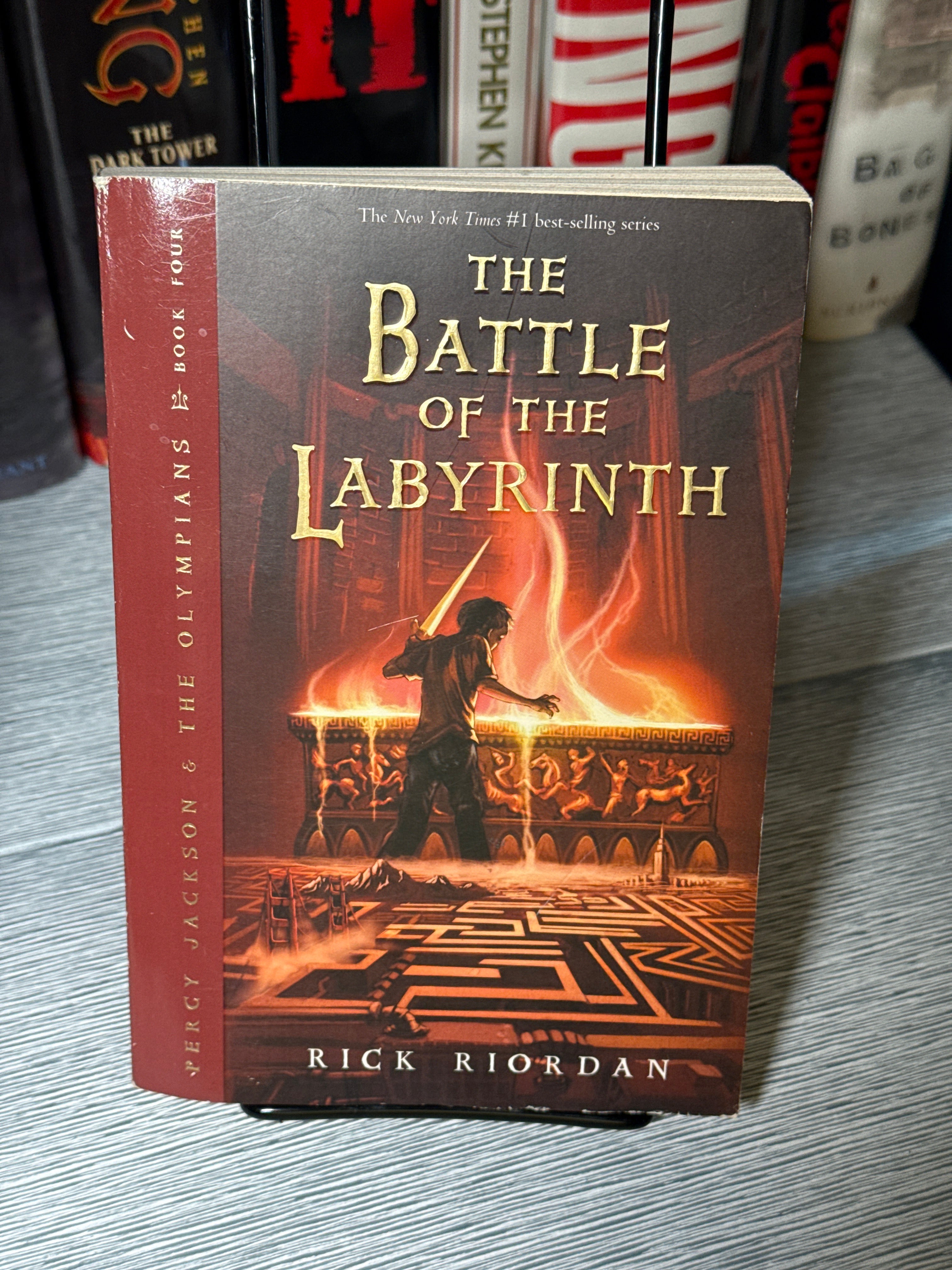 Percy Jackson & The Olympians Books 1–4 by Rick Riordan | Lightning Thief, Sea of Monsters, Titan’s Curse, Battle of the Labyrinth