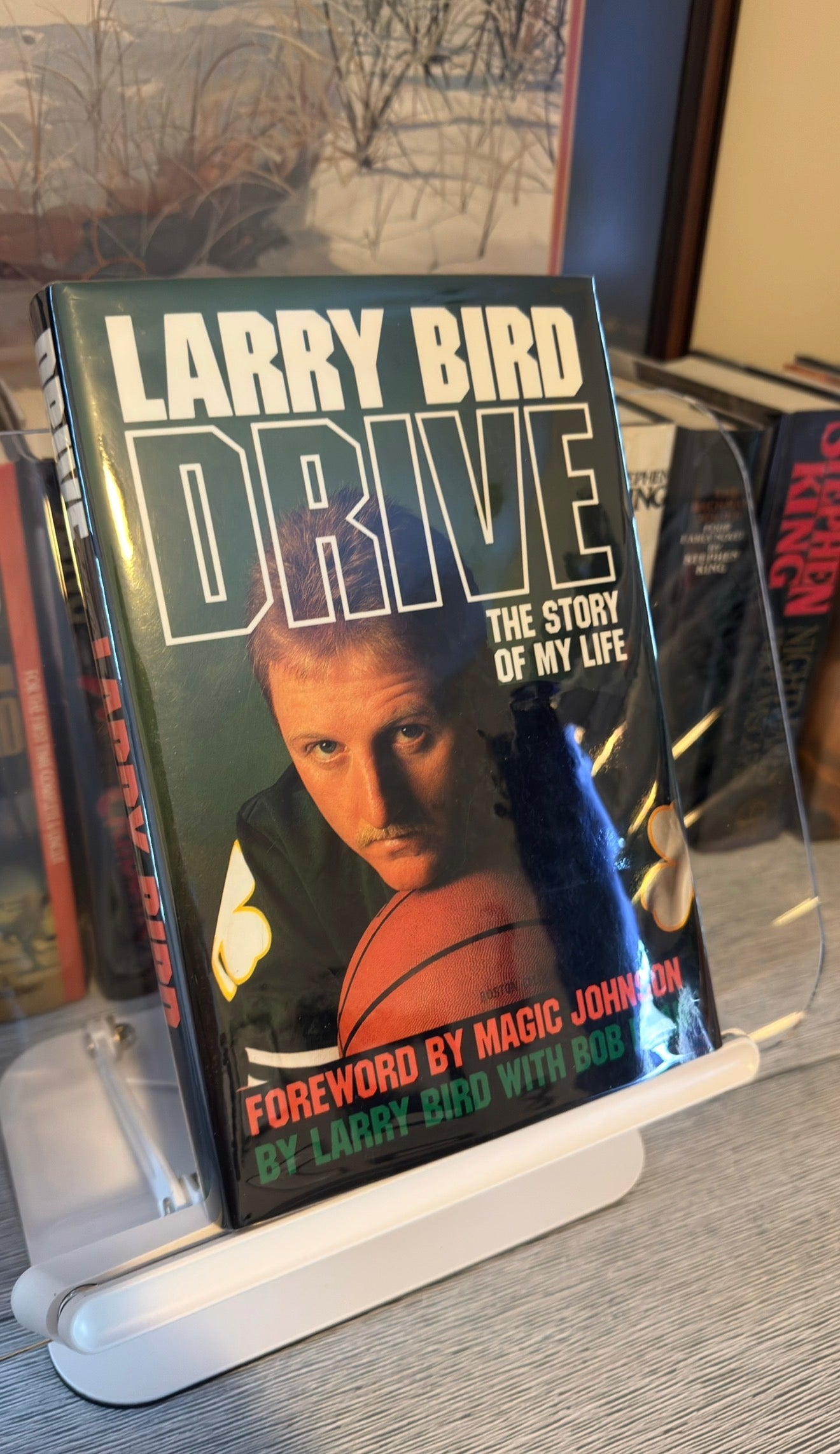 Drive: The Story of My Life by Larry Bird | 1989 First Edition Hardcover | Foreword by Magic Johnson
