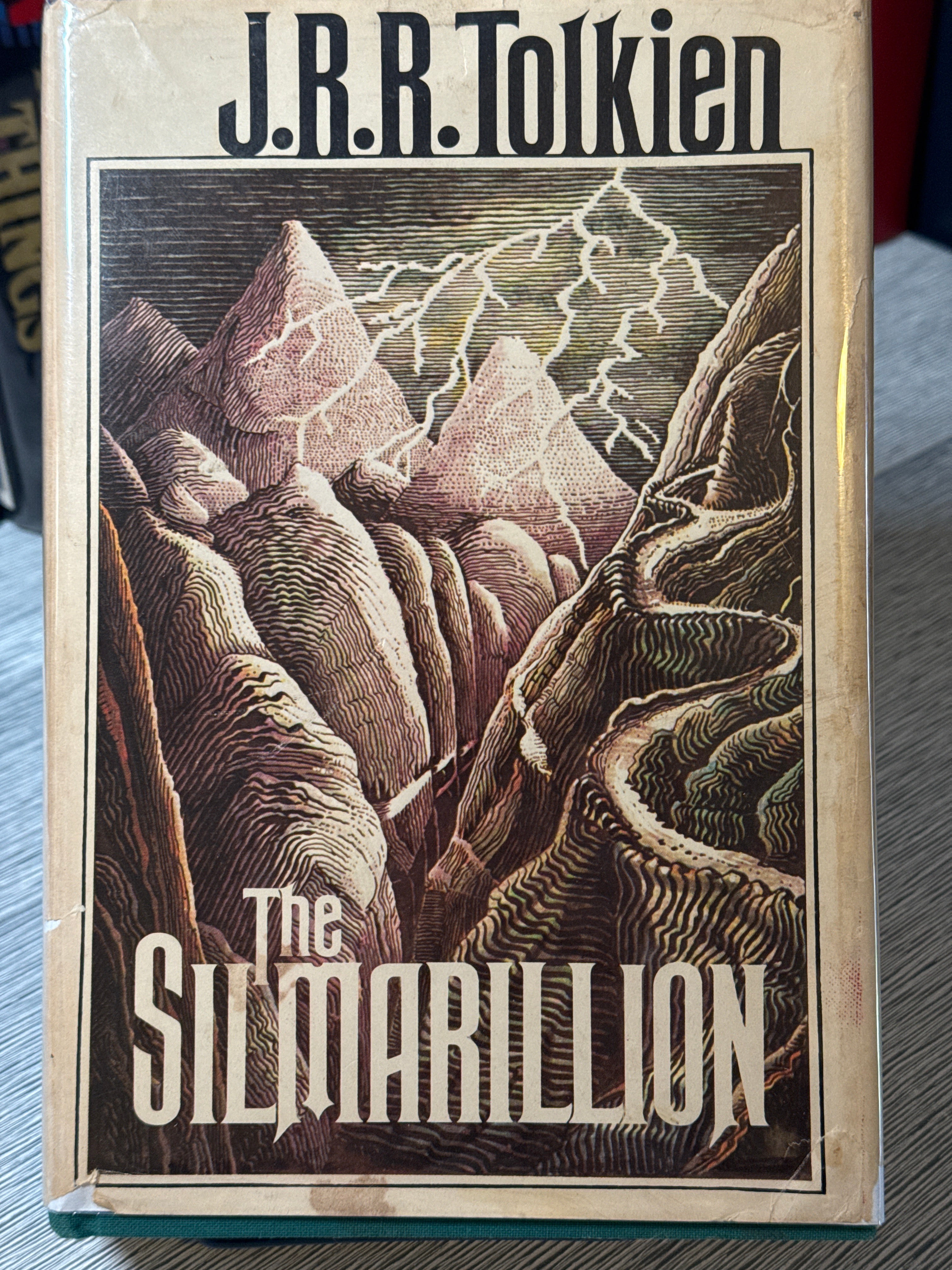 The Silmarillion by J.R.R. Tolkien | First American Edition, 1st Printing (1977, Houghton Mifflin) | Fold-Out Map Included