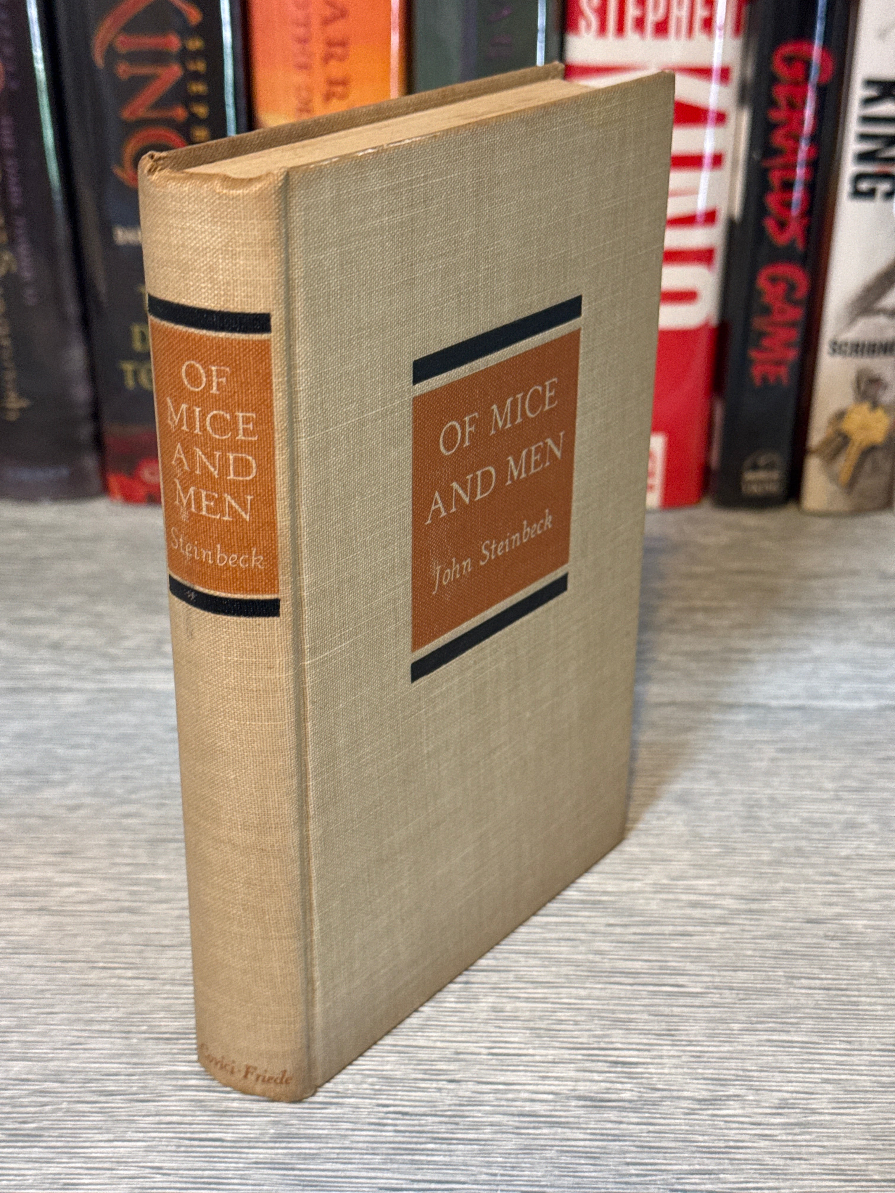 Of Mice and Men by John Steinbeck — Third Printing of the First Edition (1937, Covici Friede, New York)