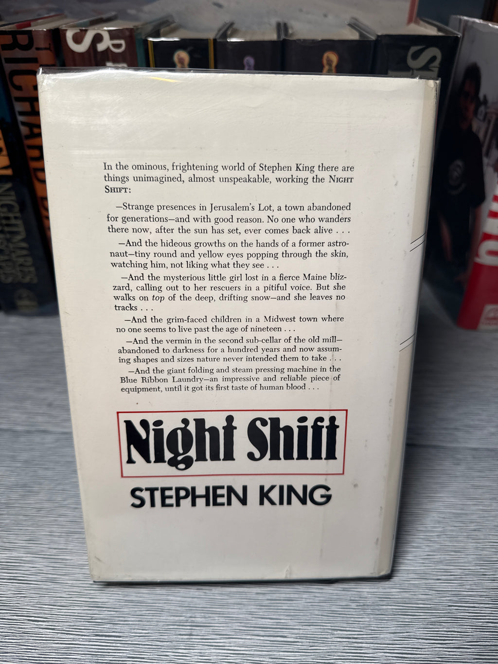 NIGHT SHIFT – Stephen King – 1978 First Edition Book Club Edition – No Price on Dust Jacket