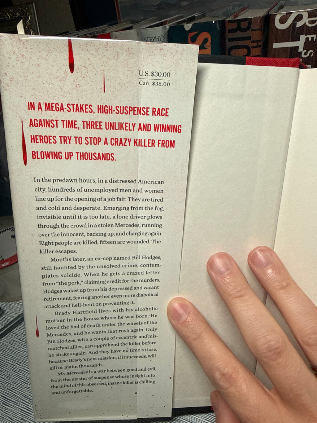 Mr. Mercedes — Stephen King — 2014 First Edition, First Printing — Crime Thriller Collectible Hardcover