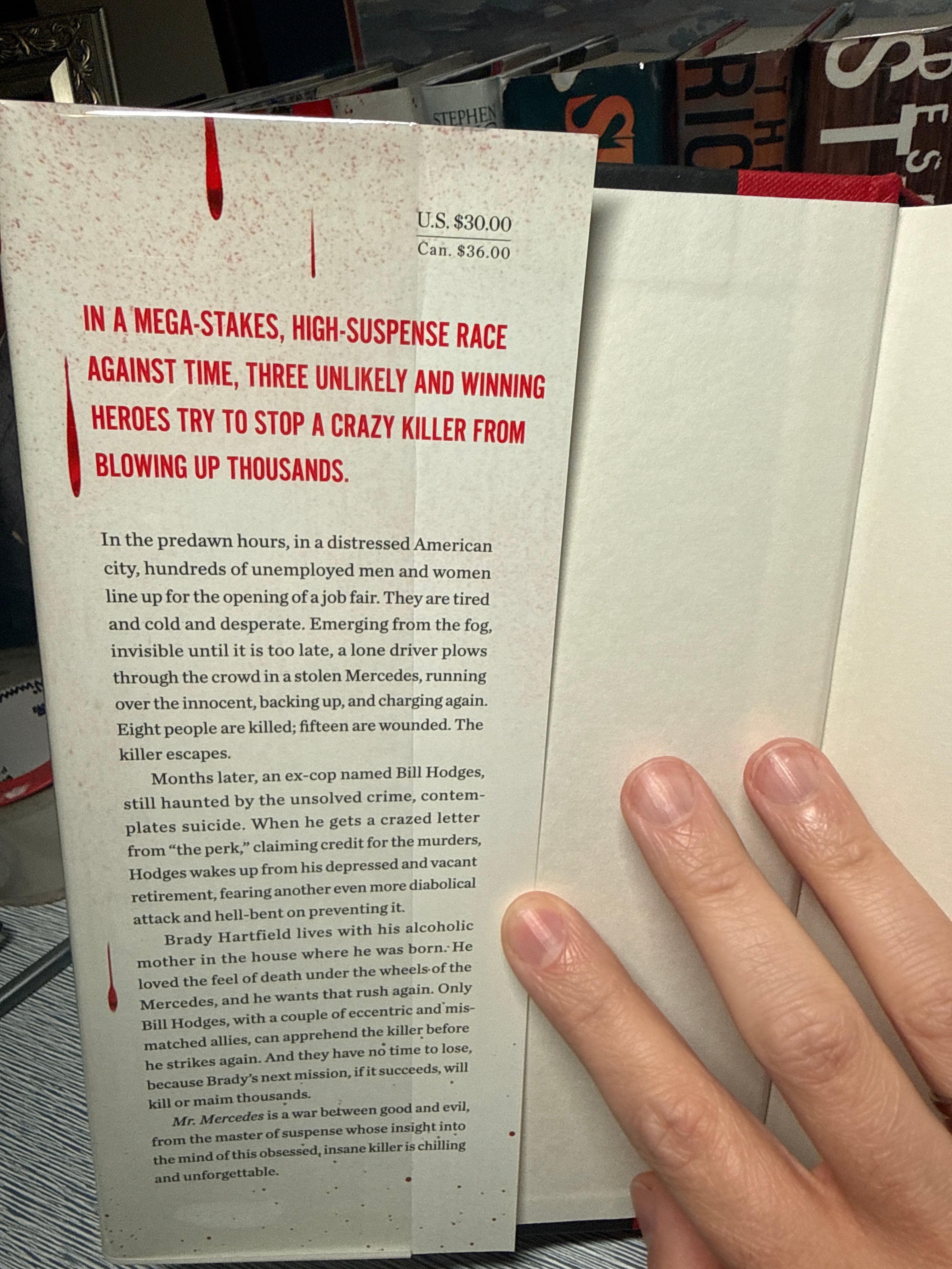 Mr. Mercedes — Stephen King — 2014 First Edition, First Printing — Crime Thriller Collectible Hardcover