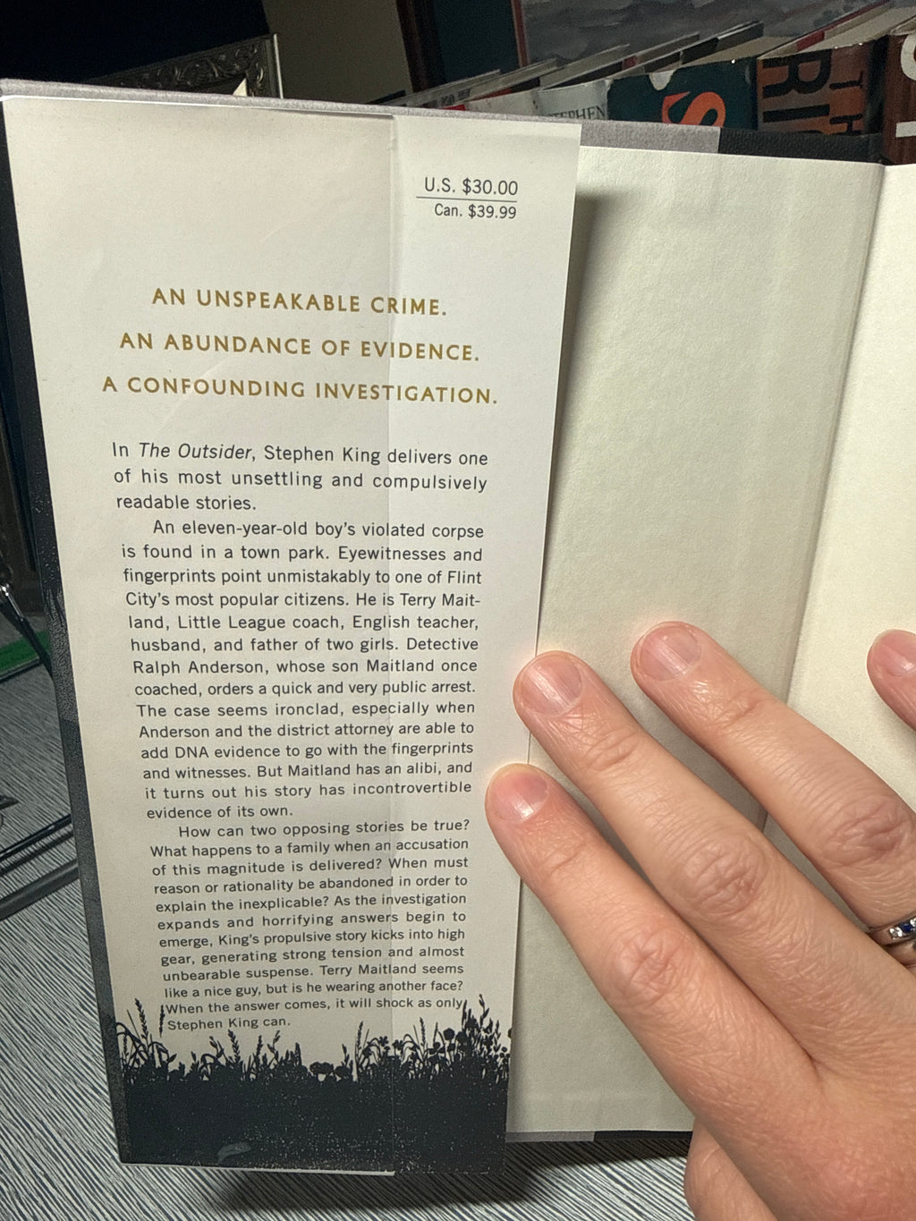 The Outsider – Stephen King (First Edition 2018 Hardcover)