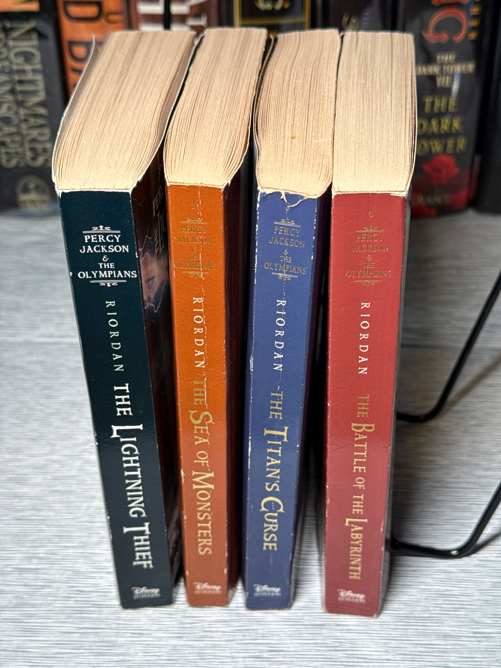 Percy Jackson & The Olympians Books 1–4 by Rick Riordan | Lightning Thief, Sea of Monsters, Titan’s Curse, Battle of the Labyrinth