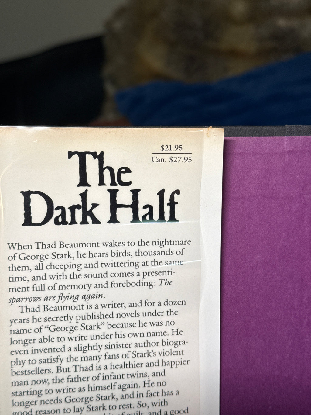 The Dark Half – Stephen King – First Edition First Printing 1989 Viking Hardcover w/DJ