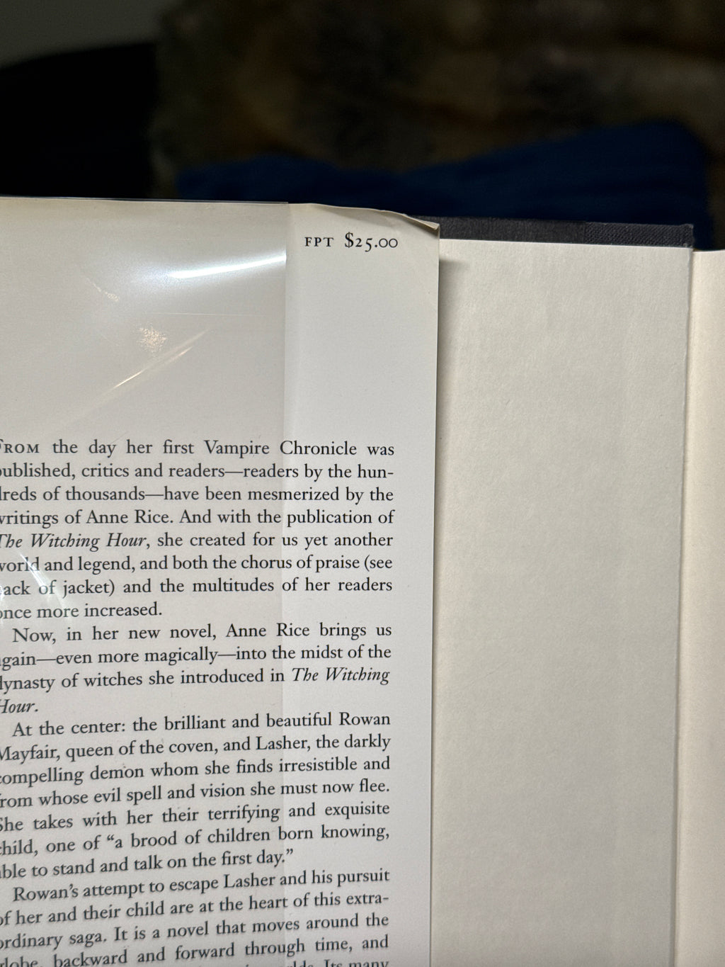 Lasher – Anne Rice | First Edition 1993 Hardcover w/ Dust Jacket | Mayfair Witches Borzoi Knopf