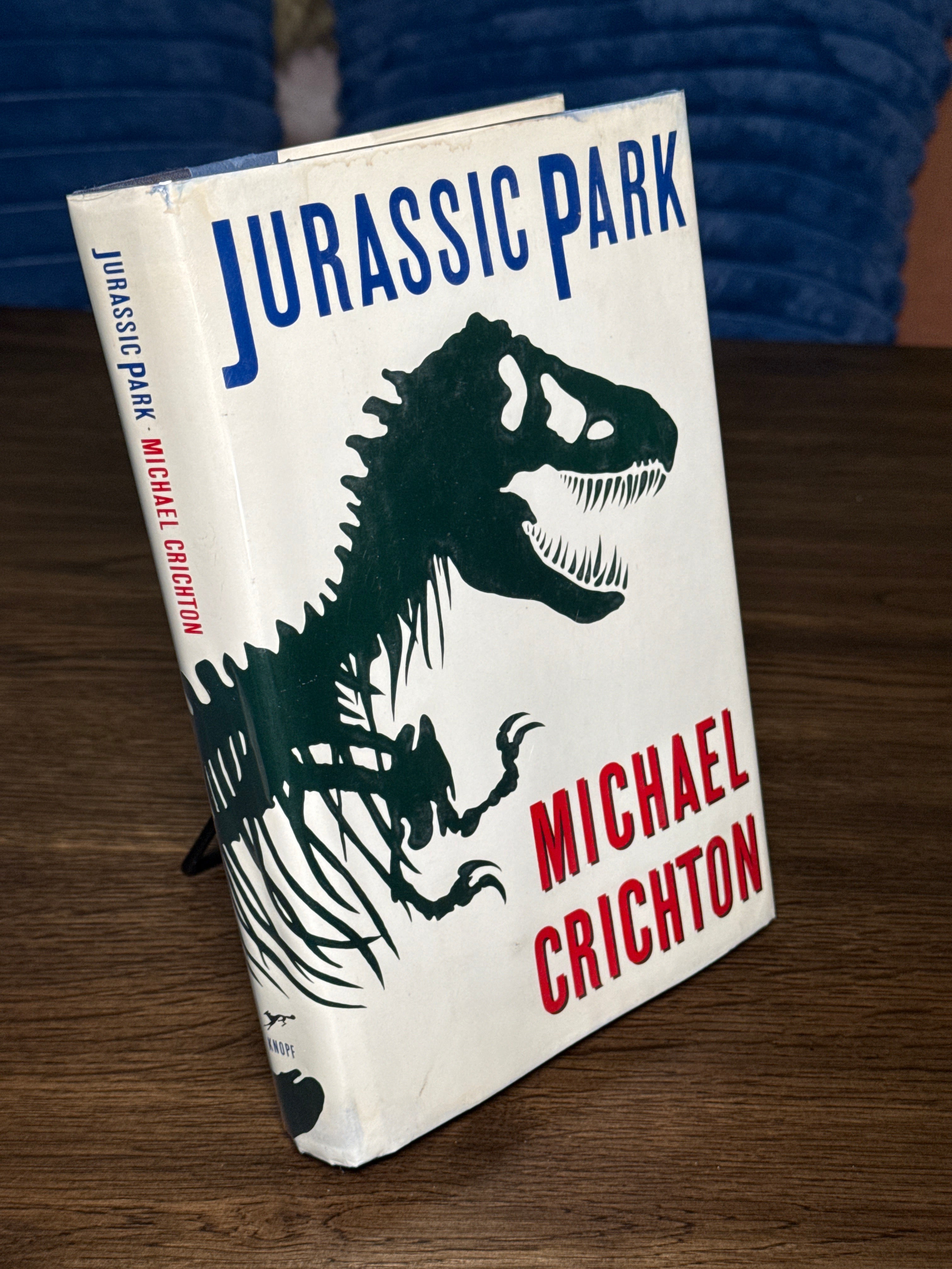 Jurassic Park – Michael Crichton | Borzoi Knopf Hardcover | 9th Printing 1993 | Dust Jacket