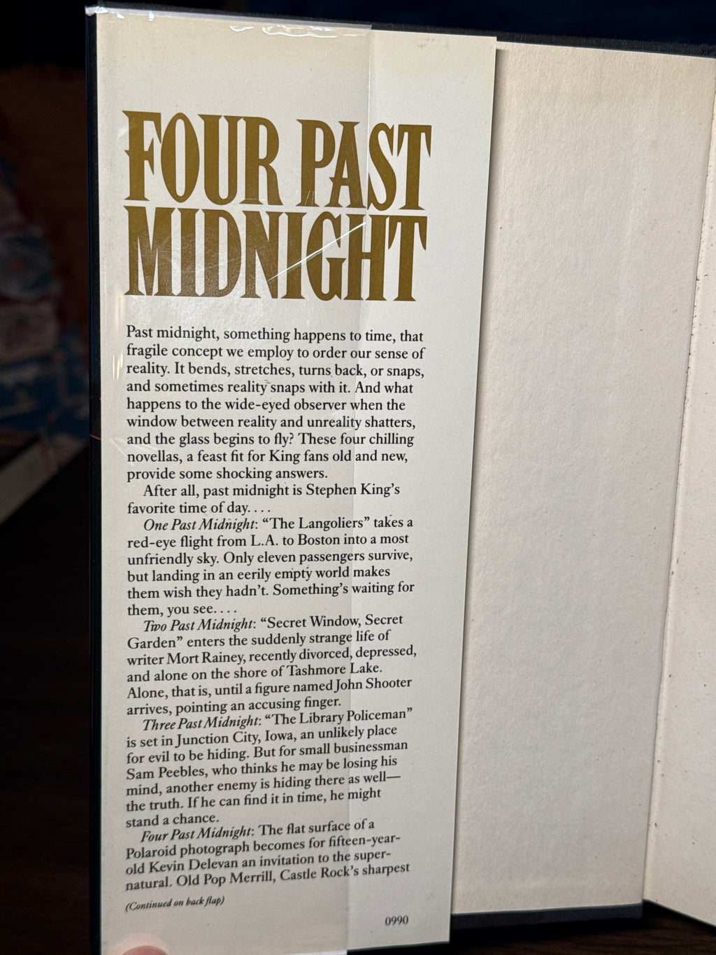 Four Past Midnight – Stephen King – First Edition 1990 Viking Hardcover w/ Dust Jacket