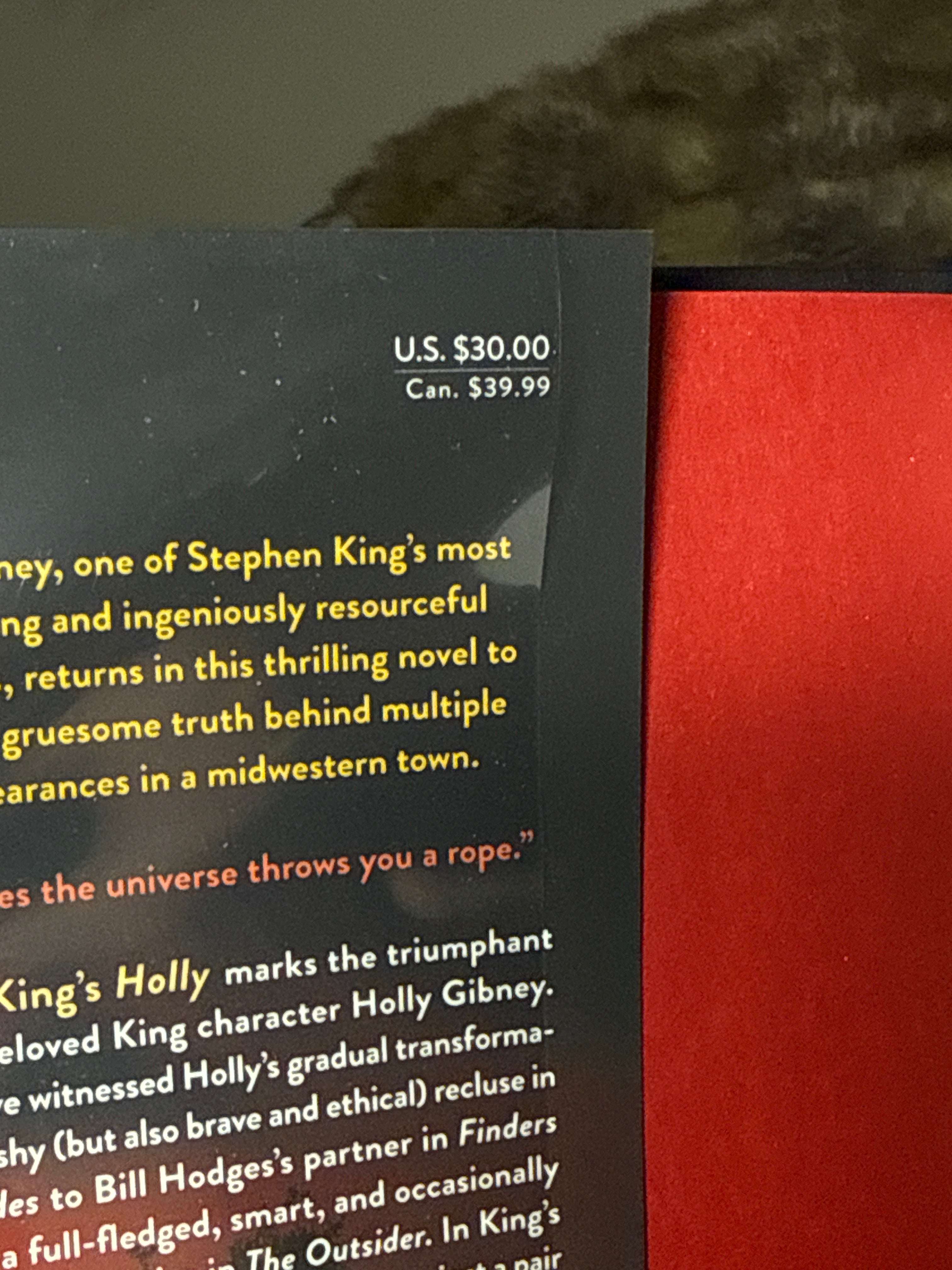 Holly – Stephen King | First Edition Hardcover w/Dust Jacket (2023) | Holly Gibney Novel