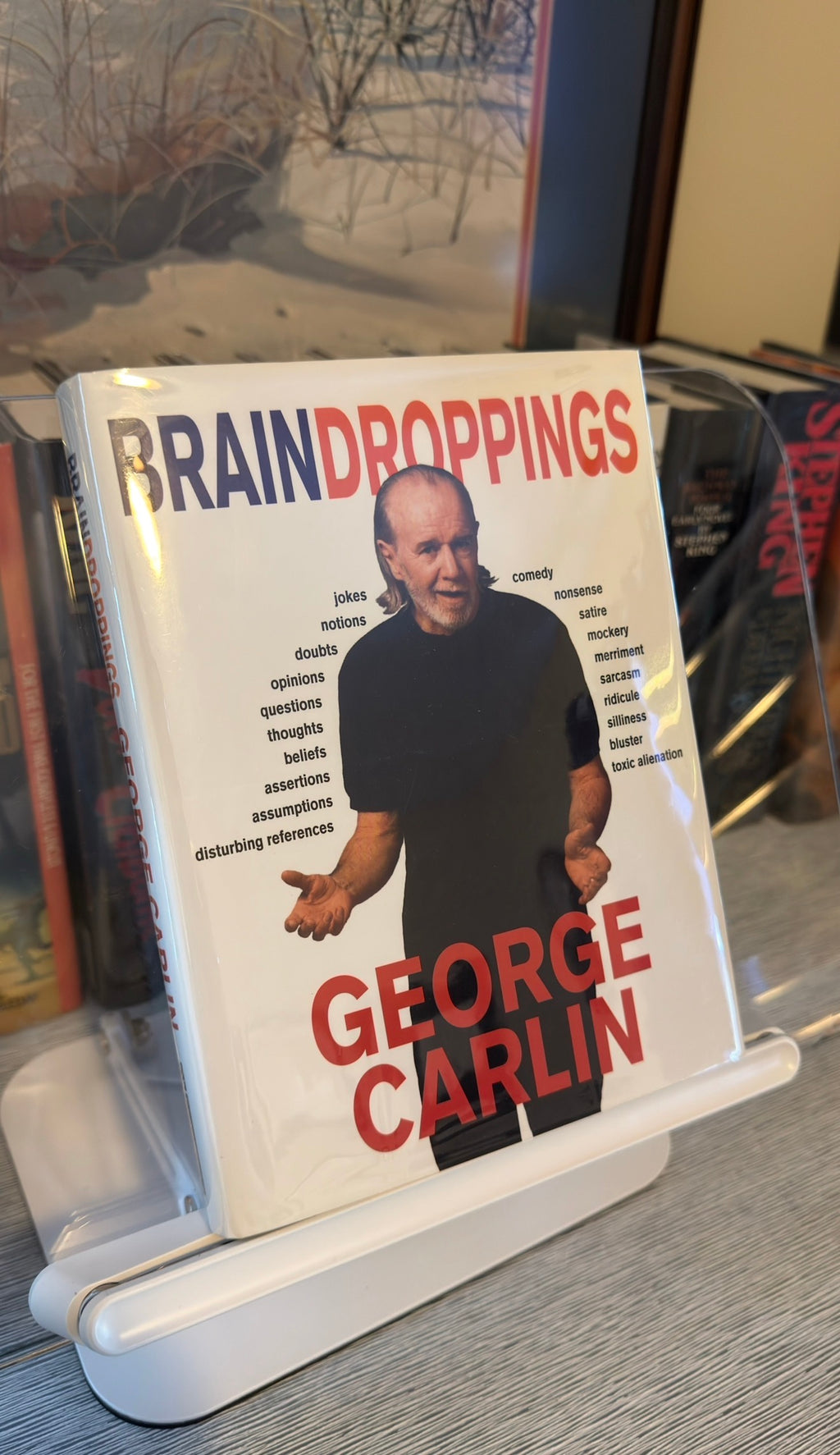 Brain Droppings by George Carlin | 1997 First Edition Hardcover Comedy Classic