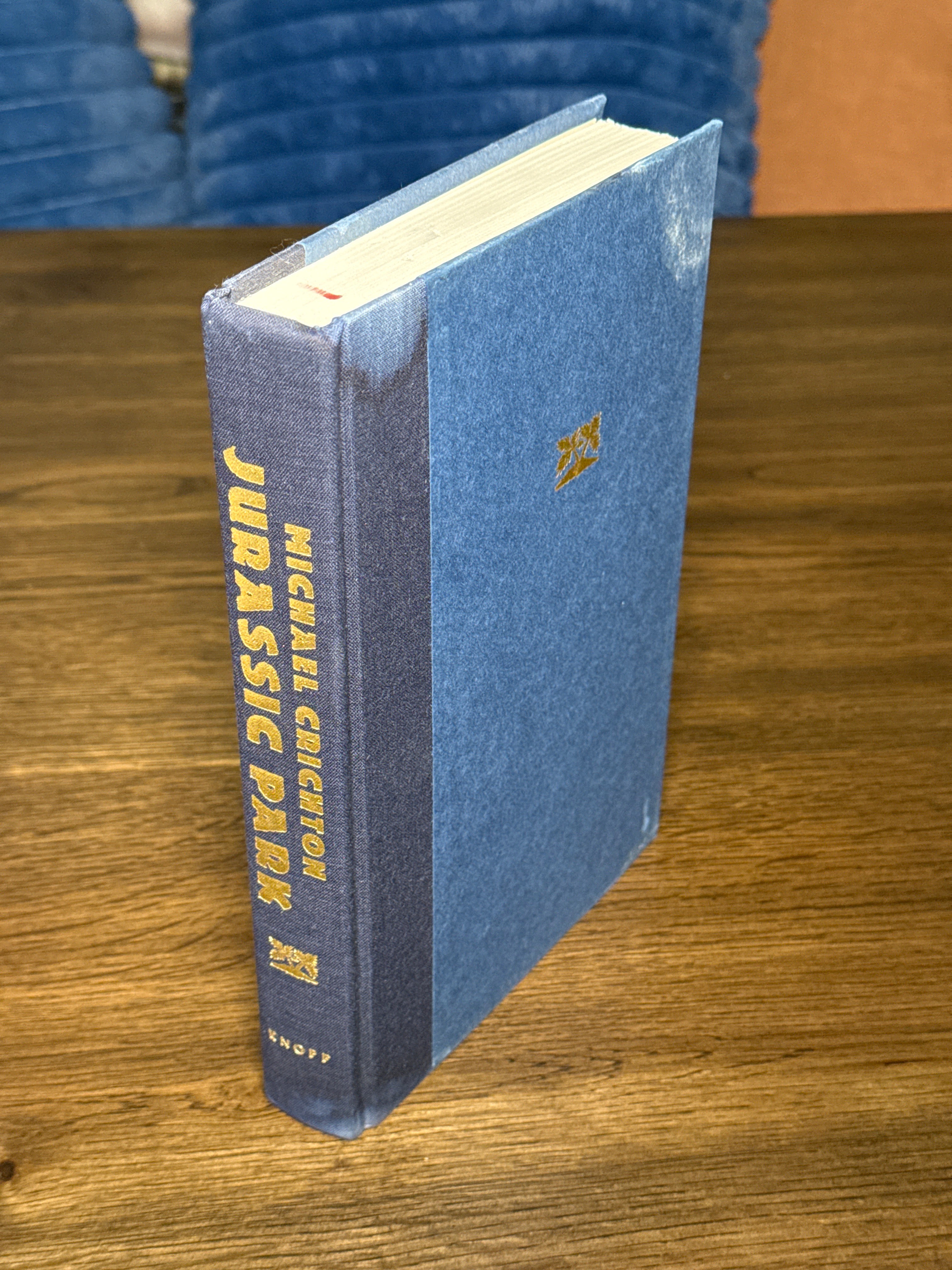 Jurassic Park – Michael Crichton | Borzoi Knopf Hardcover | 9th Printing 1993 | Dust Jacket