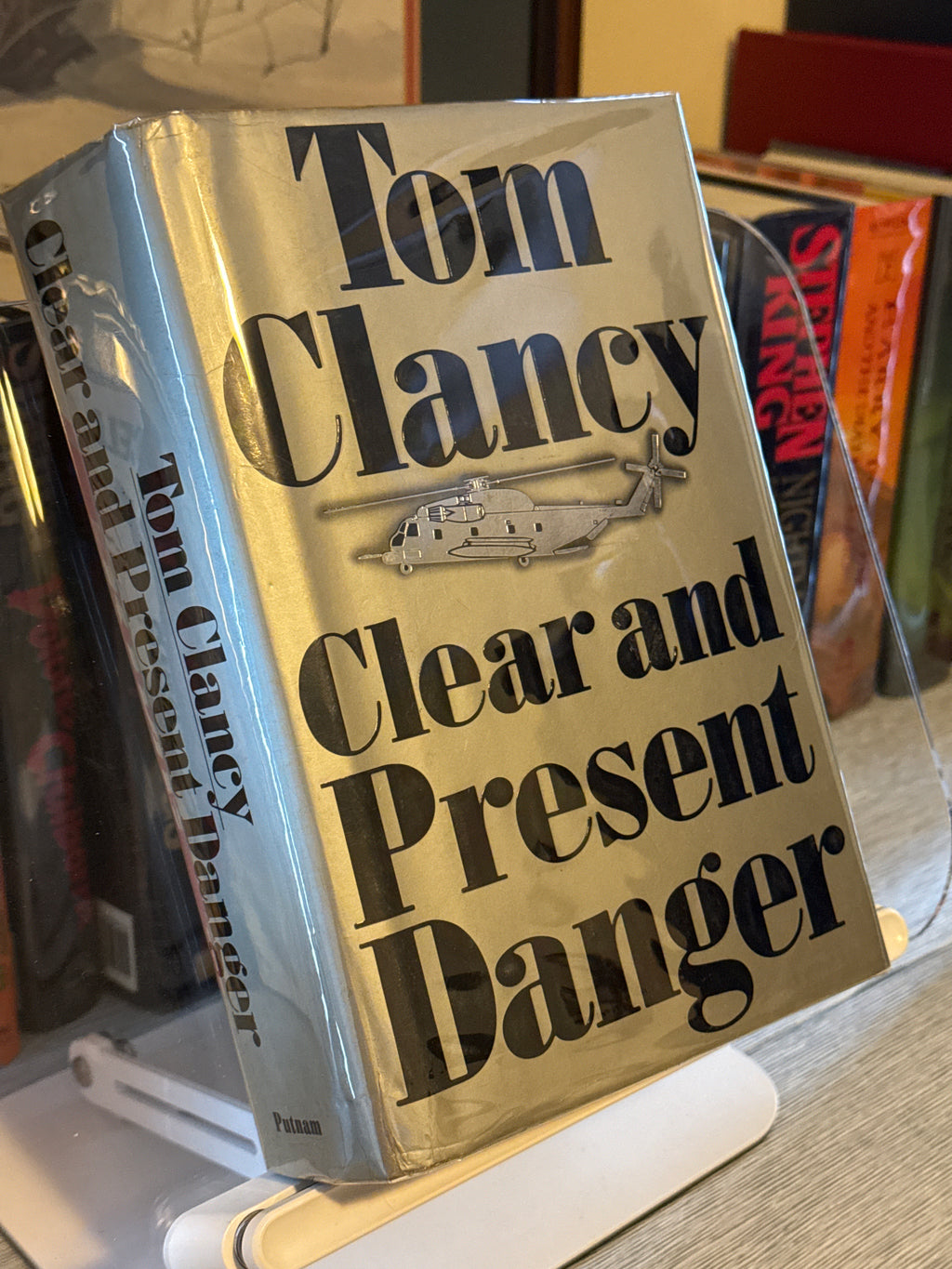 Clear and Present Danger by Tom Clancy | 1989 First Edition Hardcover Thriller