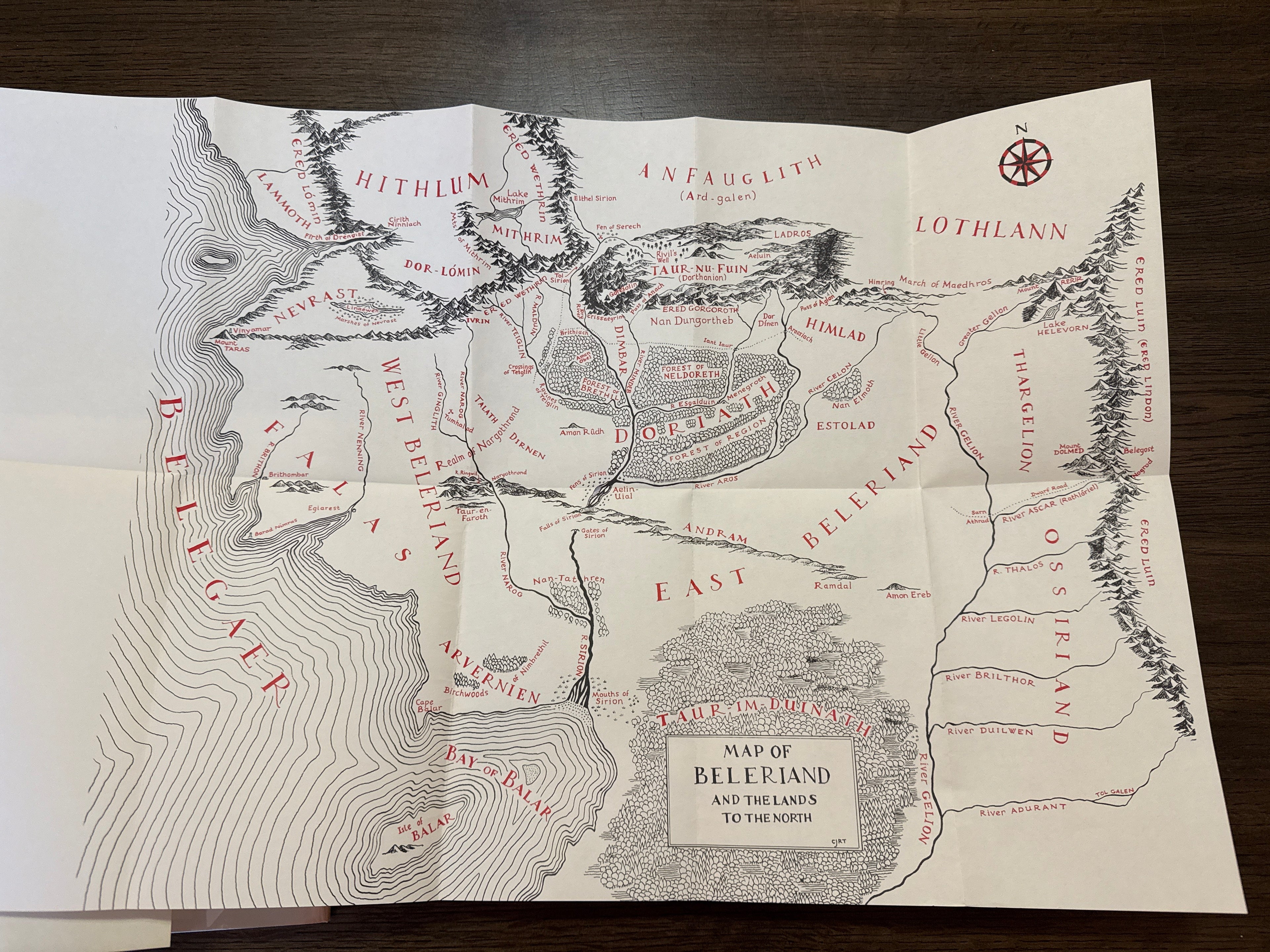 The Silmarillion by J.R.R. Tolkien | First American Edition, 1st Printing (1977, Houghton Mifflin) | Fold-Out Map Included