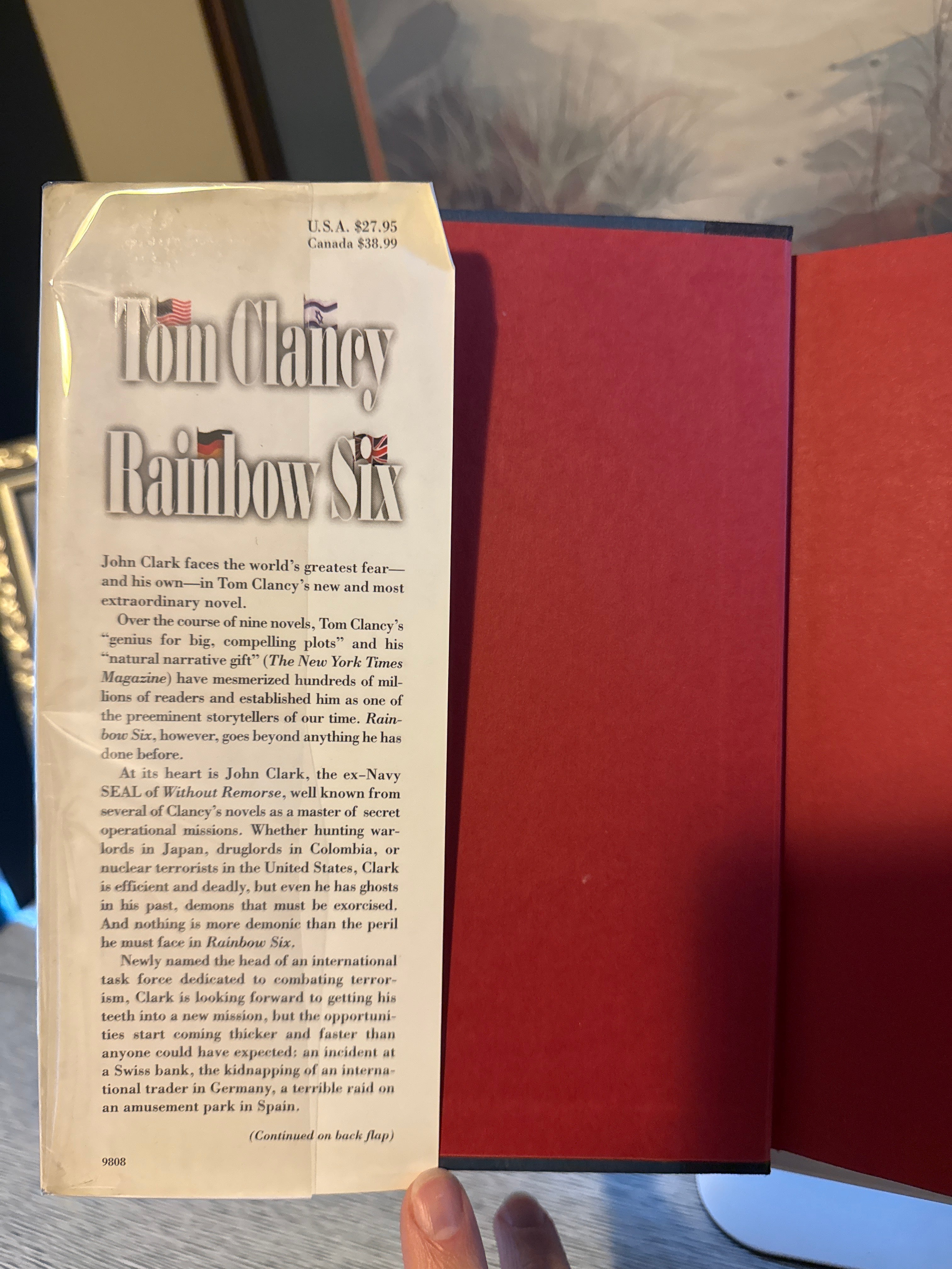 Rainbow Six by Tom Clancy – First Edition 1998 Hardcover w/ Dust Jacket