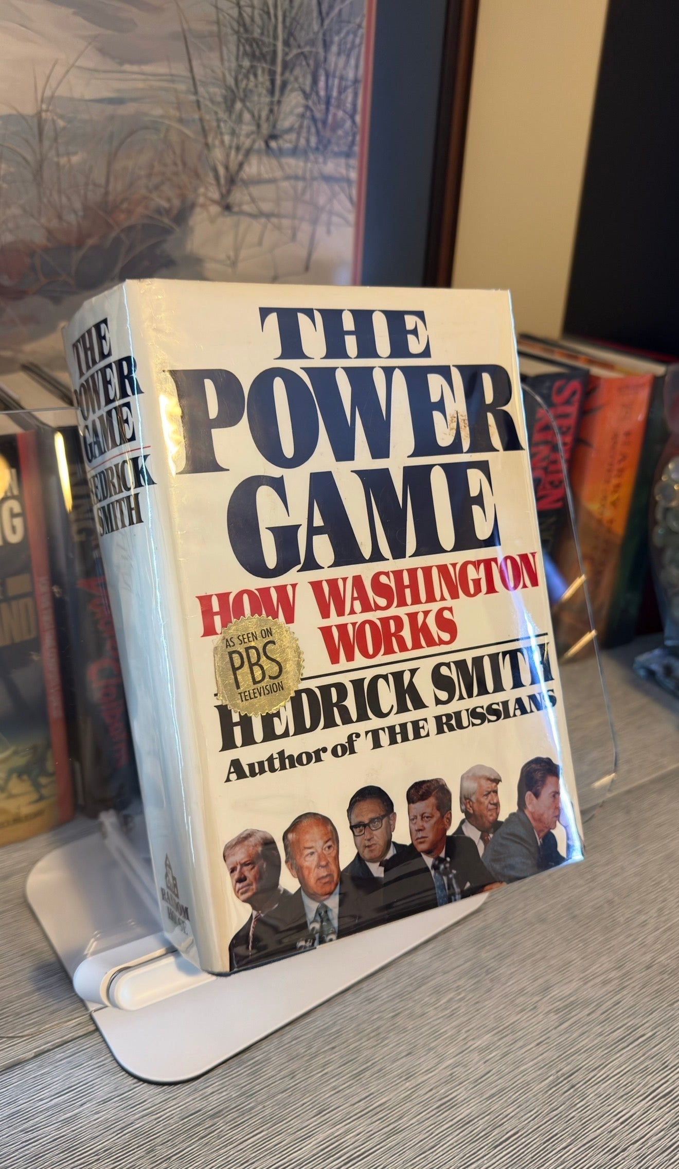 The Power Game by Hedrick Smith | 1988 First Edition Hardcover Political Nonfiction