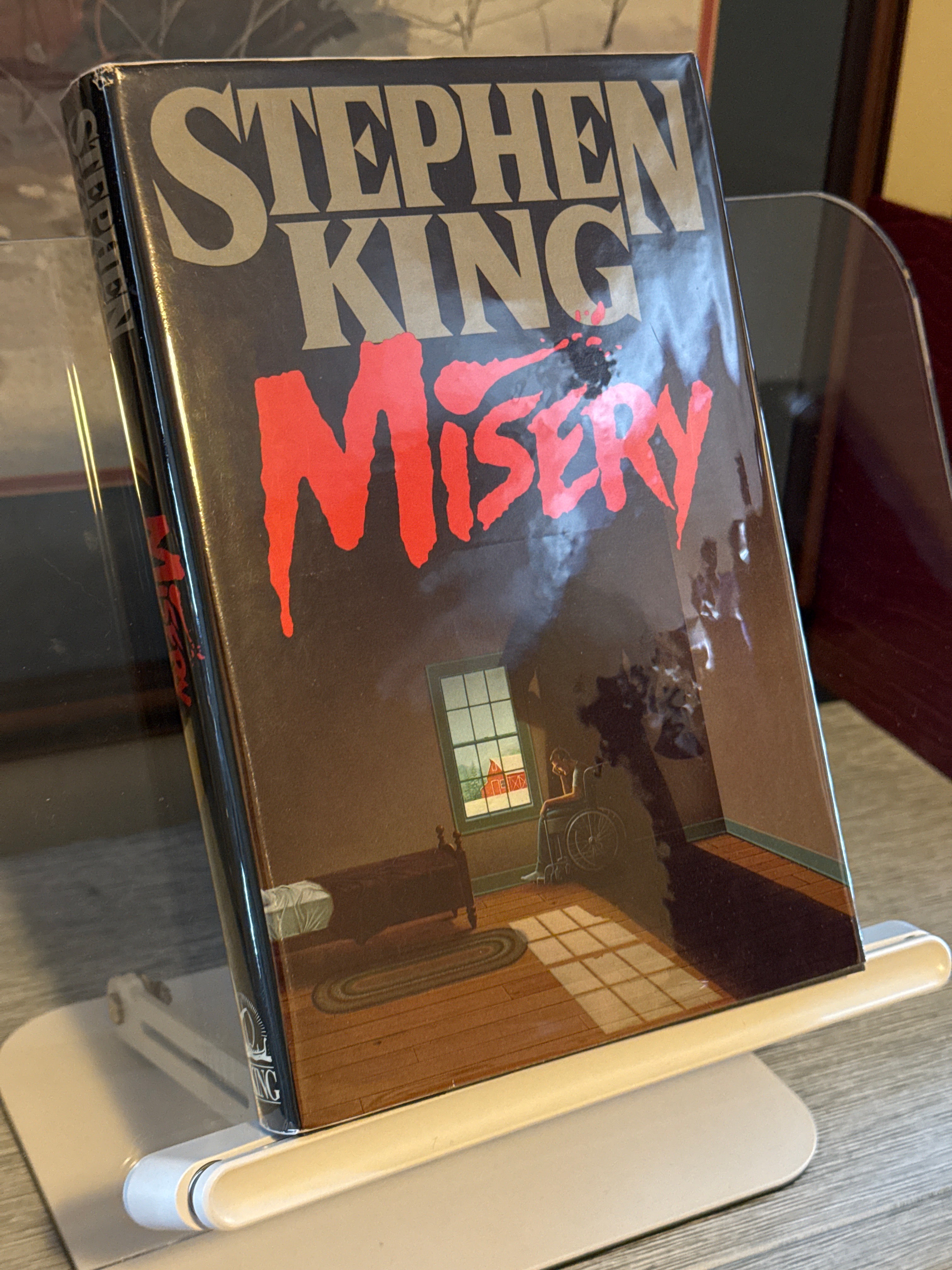 Misery by Stephen King (1987, Viking Hardcover, Dust Jacket with no price)