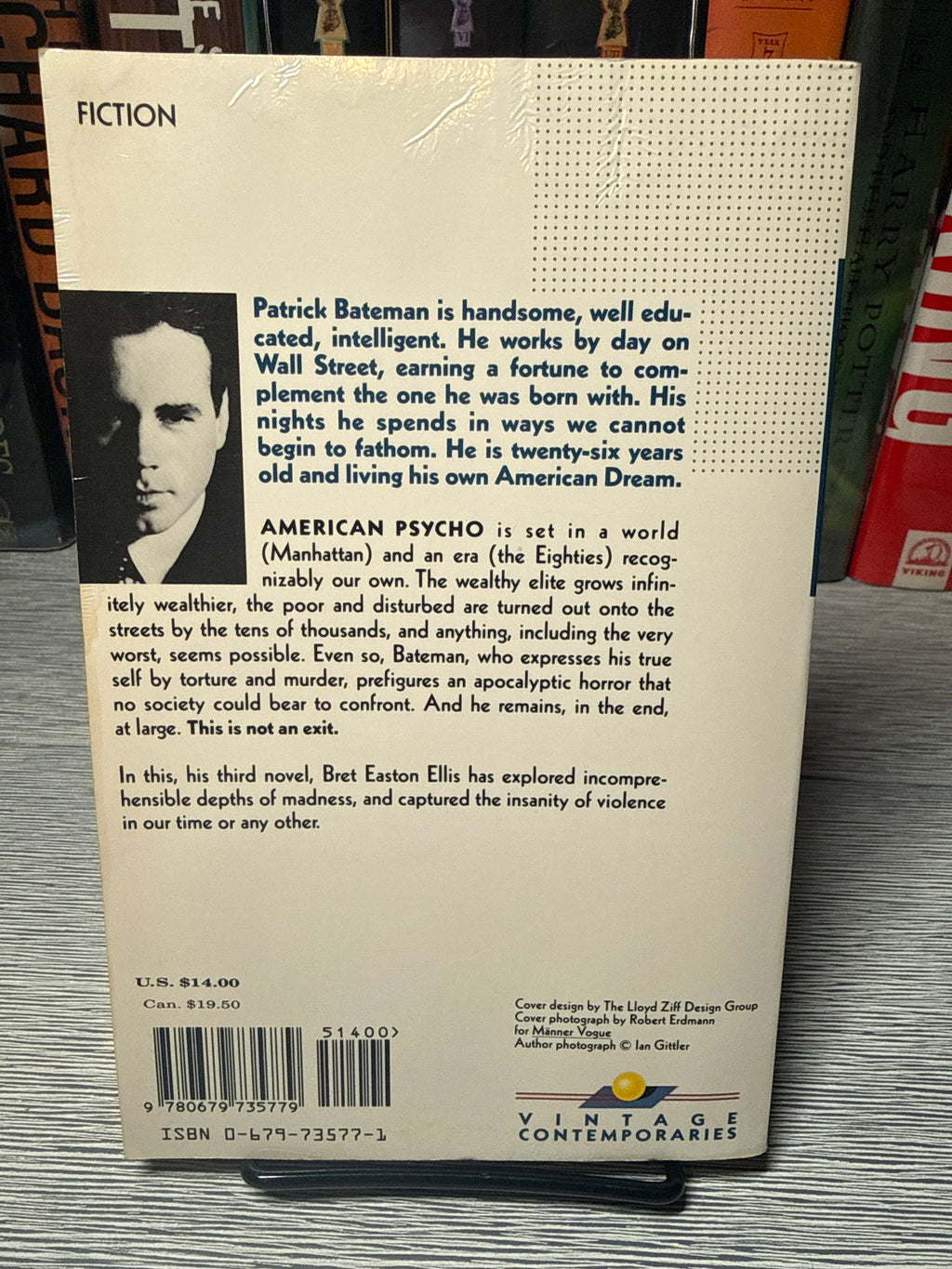 American Psycho — Bret Easton Ellis — 1991 First Edition Paperback — Vintage Contemporaries Original — Cult Classic Horror Fiction