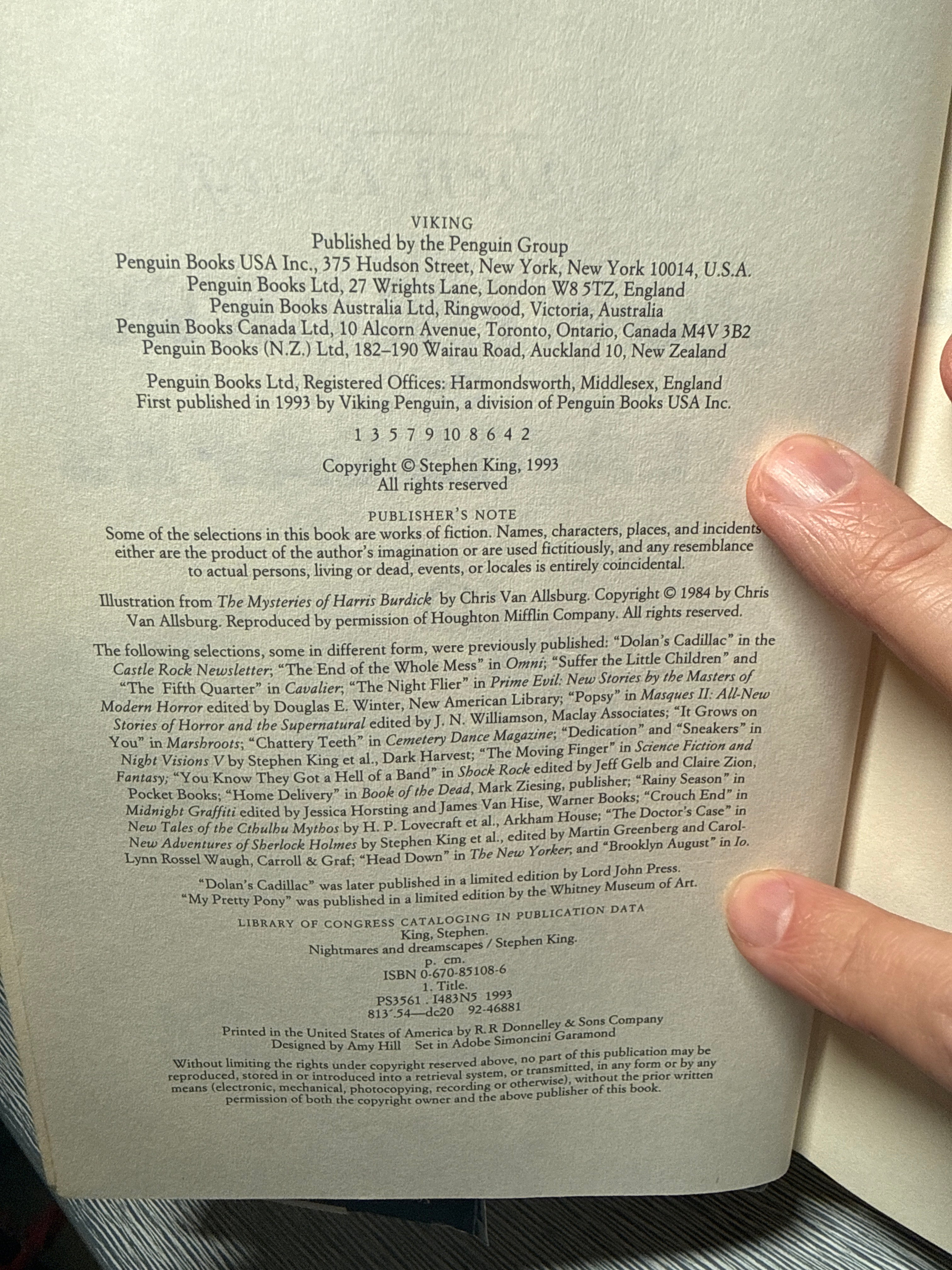 Nightmares & Dreamscapes, Stephen King – 1993 First Edition
