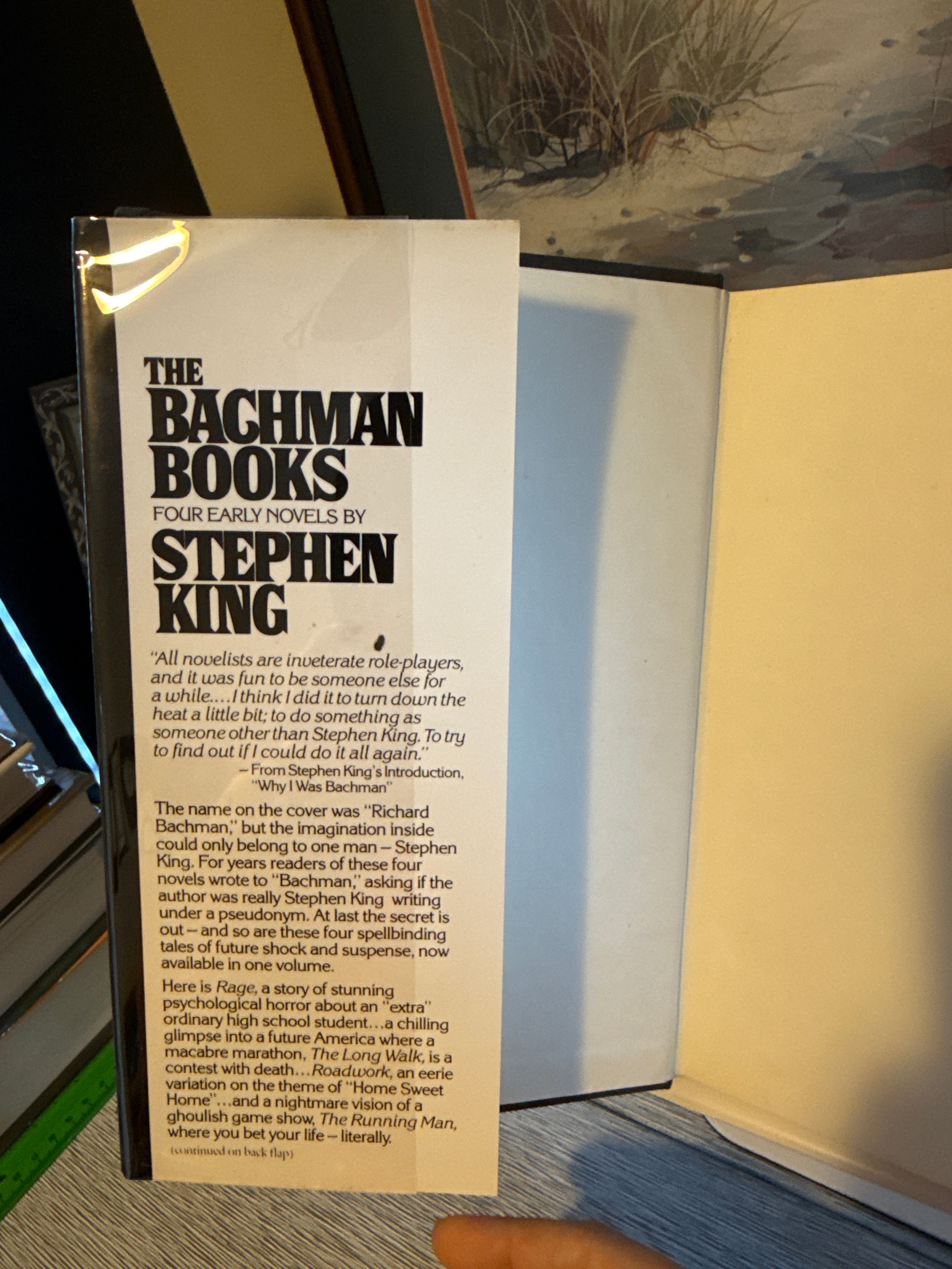 The Bachman Books – Stephen King – 1985, NAL – Includes “Rage” – VG+/NF Dust Jacket