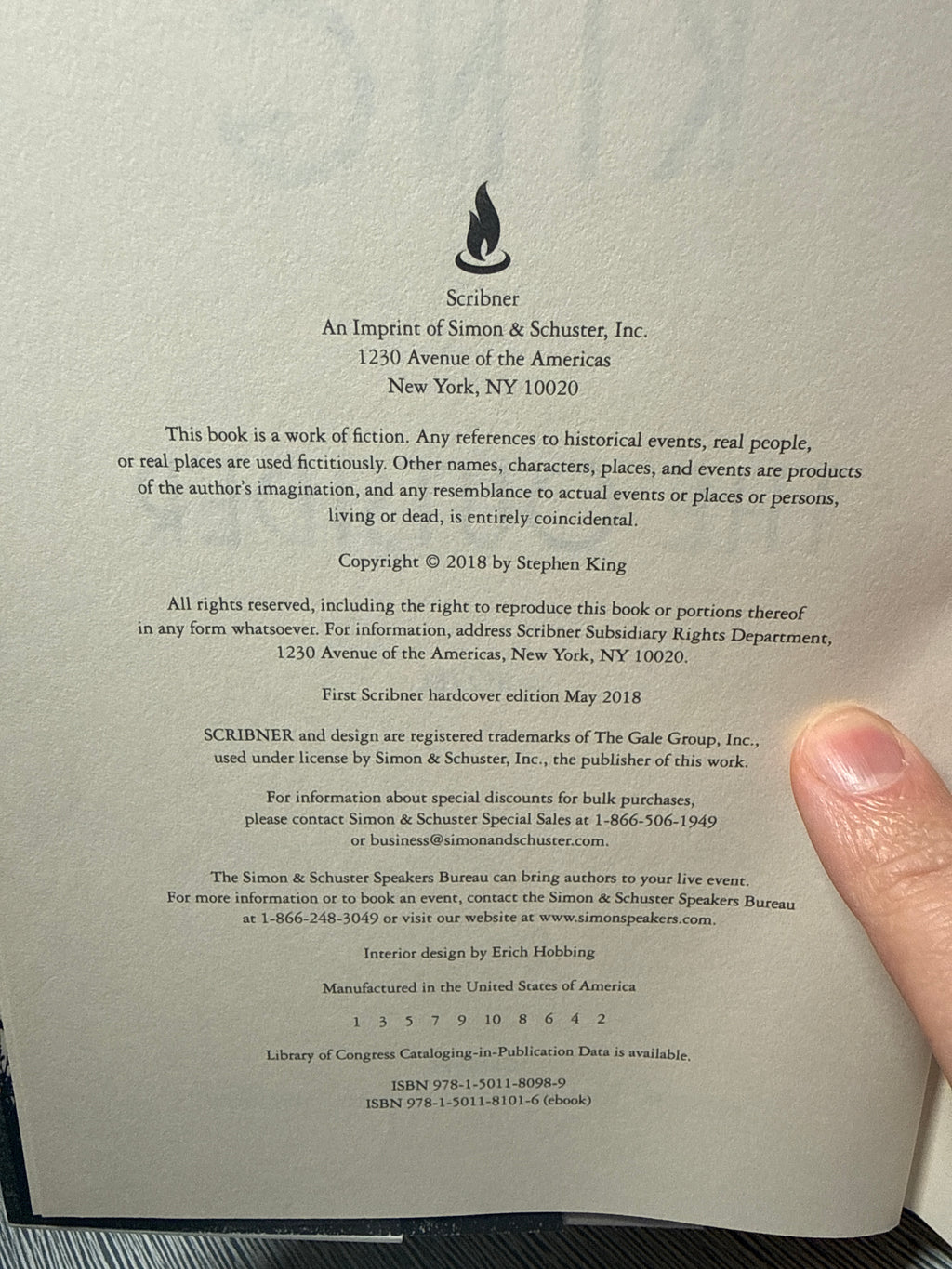 The Outsider – Stephen King (First Edition 2018 Hardcover)