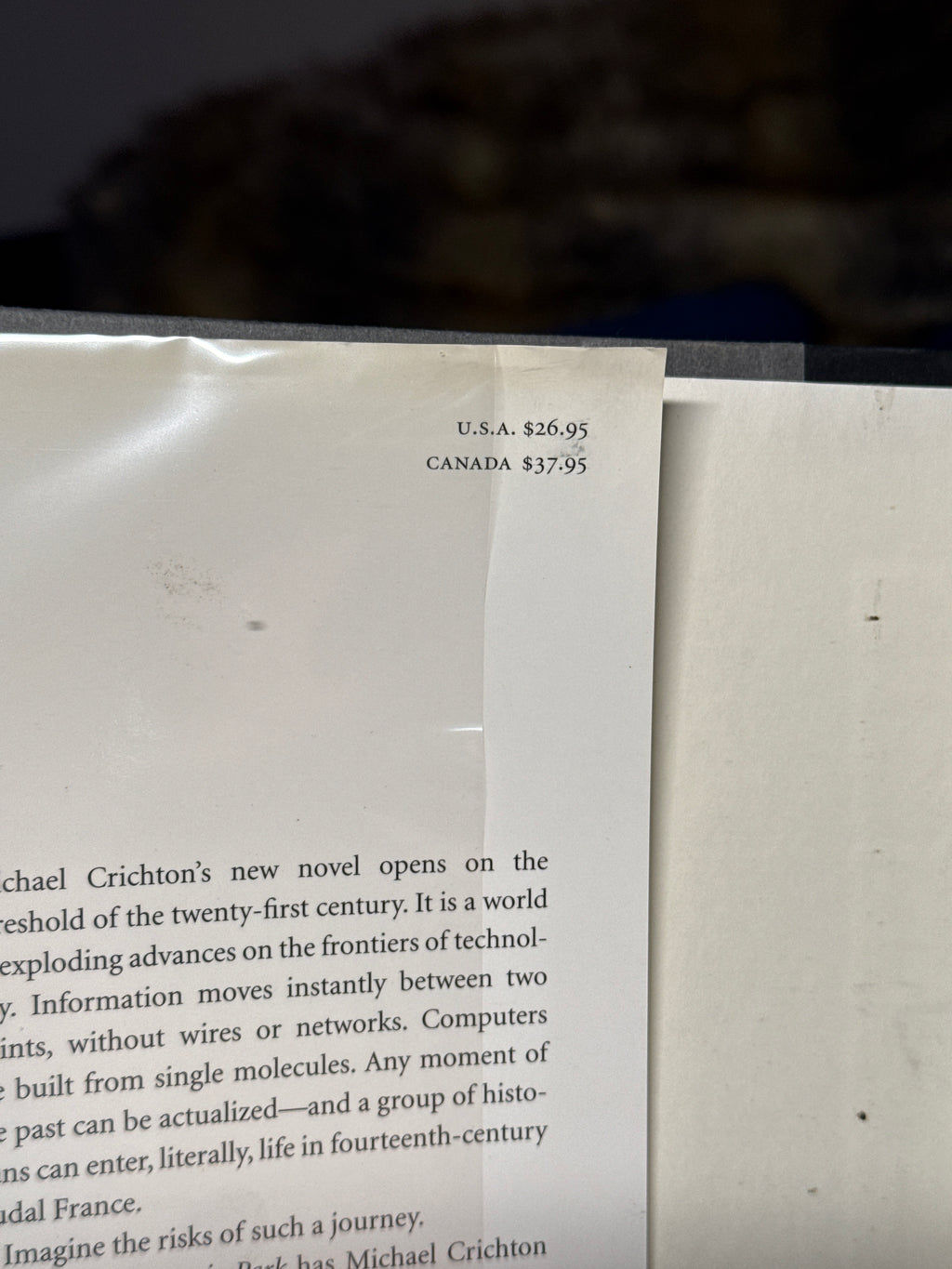 Timeline – Michael Crichton | First Trade Edition 1999 Hardcover w/ Dust Jacket | Borzoi Knopf