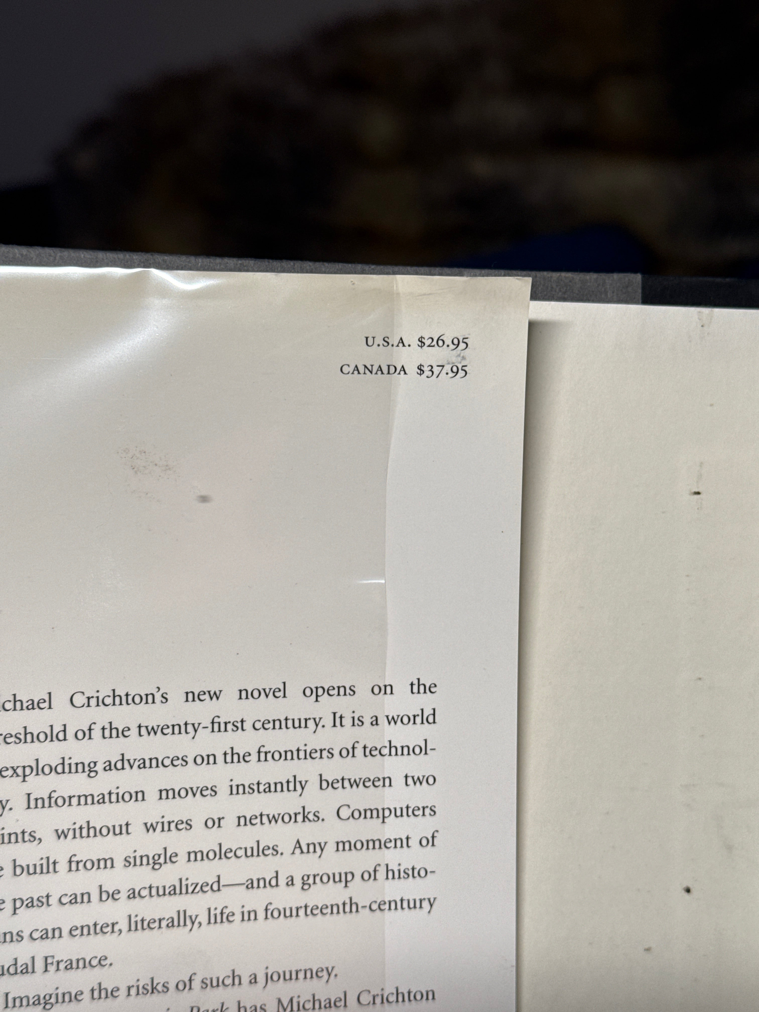 Timeline – Michael Crichton | First Trade Edition 1999 Hardcover w/ Dust Jacket | Borzoi Knopf
