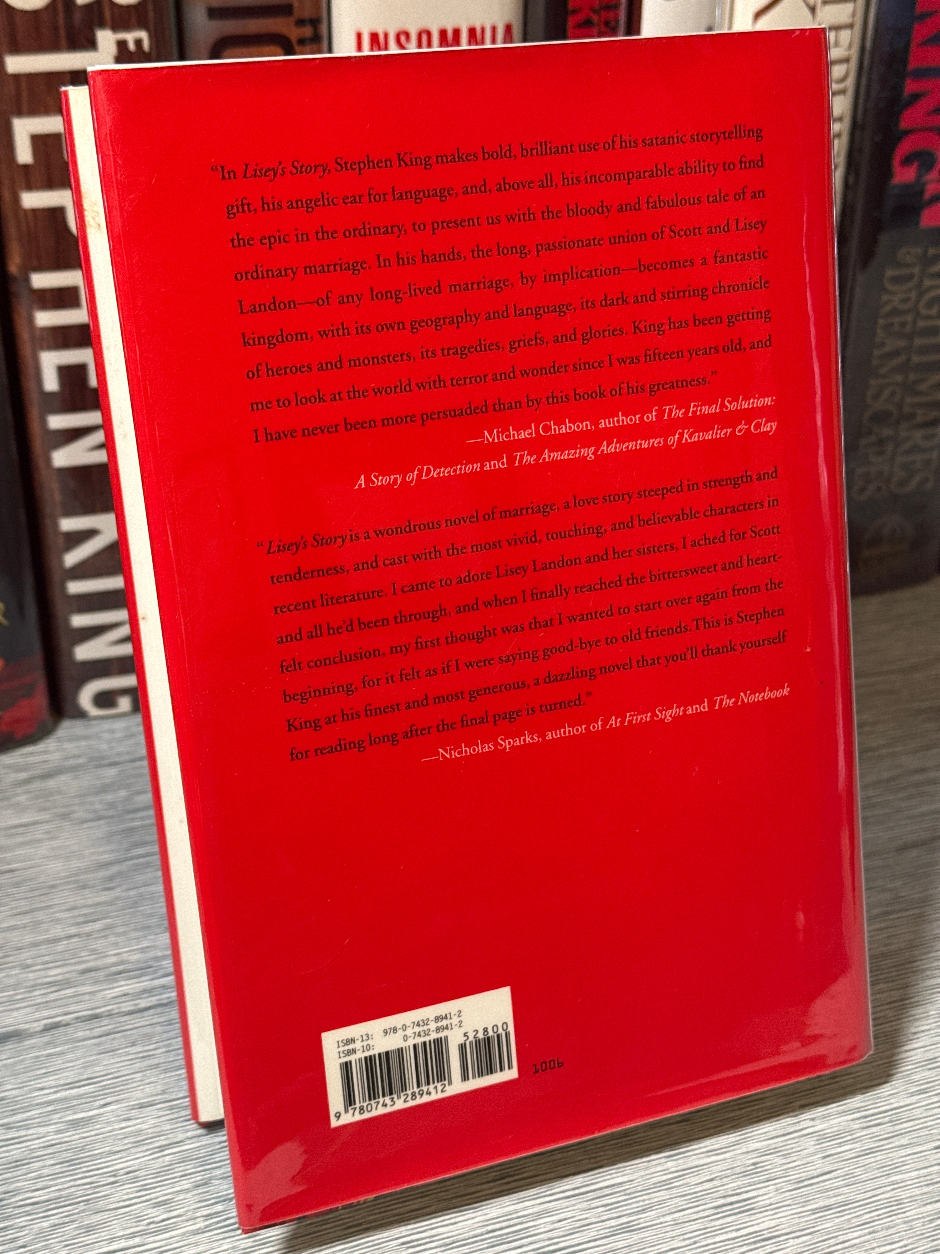 Lisey’s Story - Stephen King - First Edition Hardcover (2006) with Original Dust Jacket | Scribner